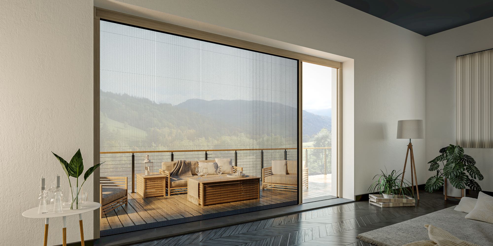 Zanzariere con schermatura solare