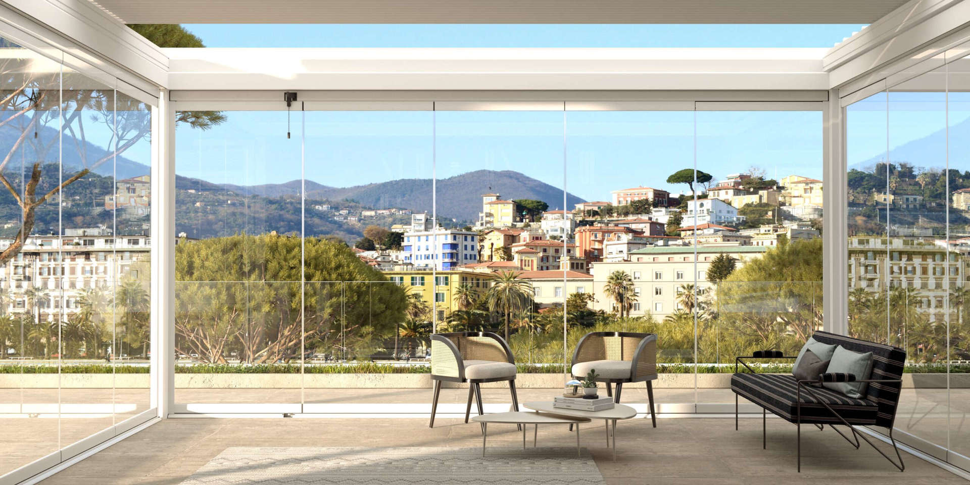 Vetrate scorrevoli a libro