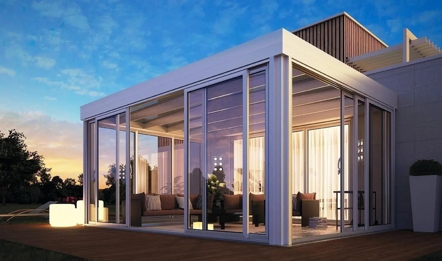 Vetrate scorrevoli in PVC